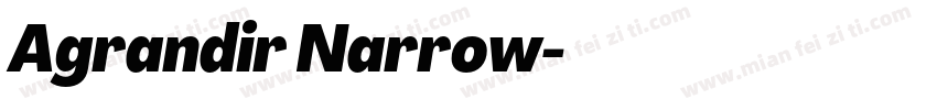 Agrandir Narrow字体转换